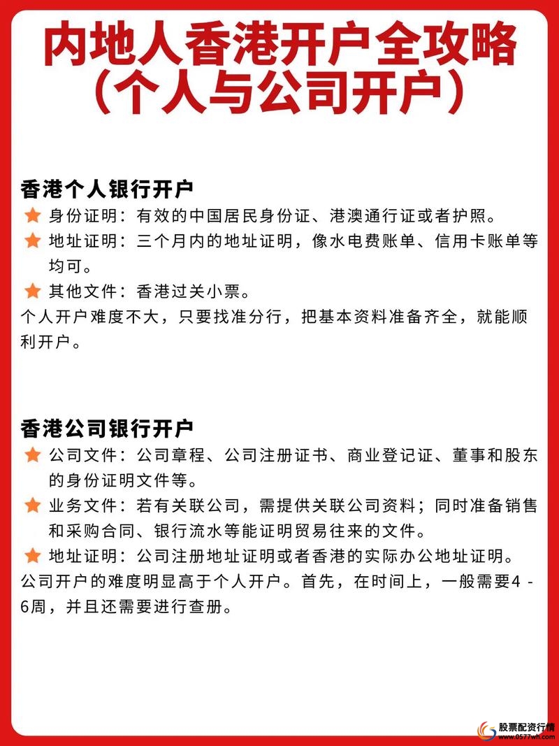 炒股开户需要什么条件_内地人如何开通港股账户_港股开户条件与流程